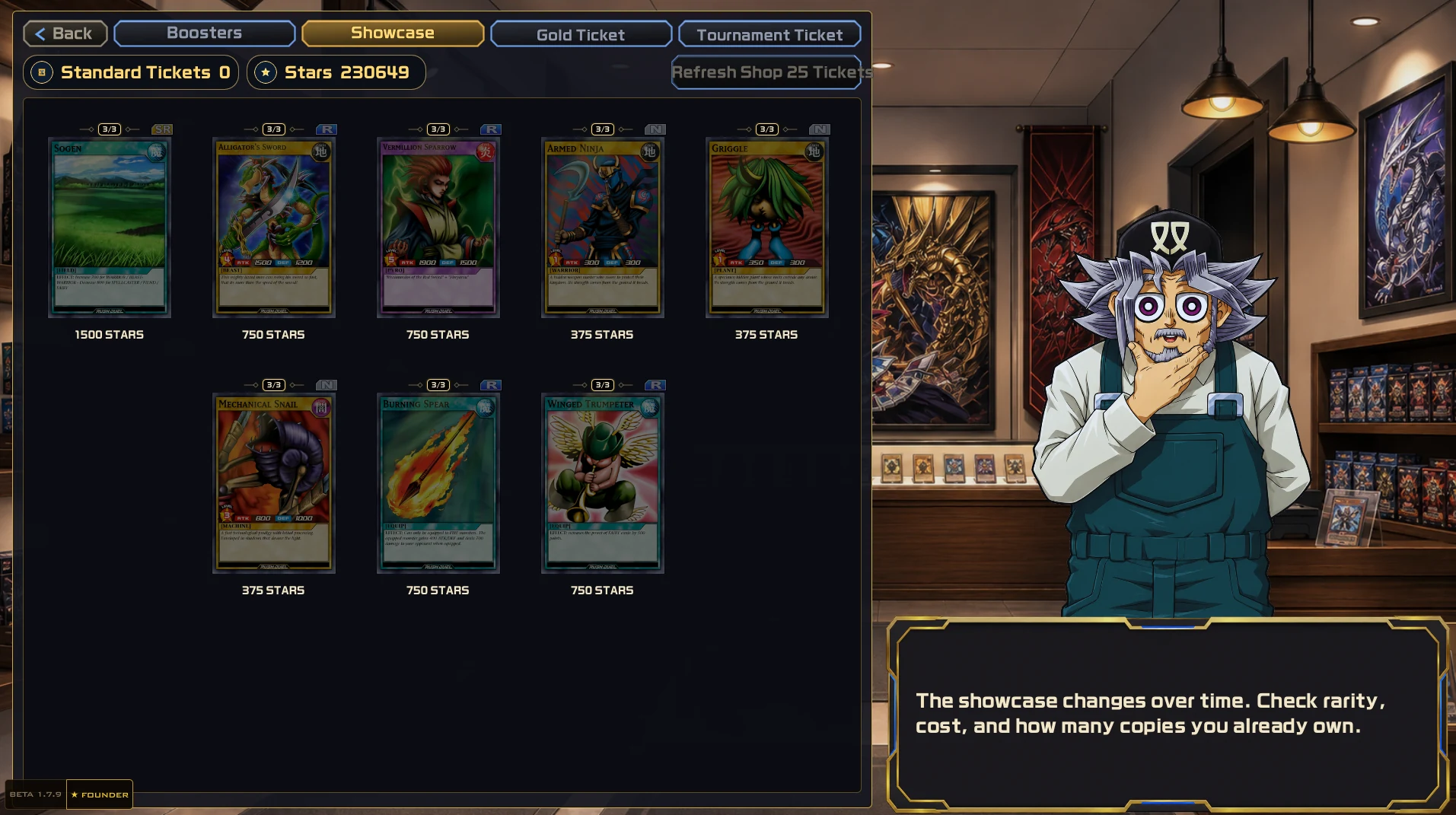 Vitrine de Cartas